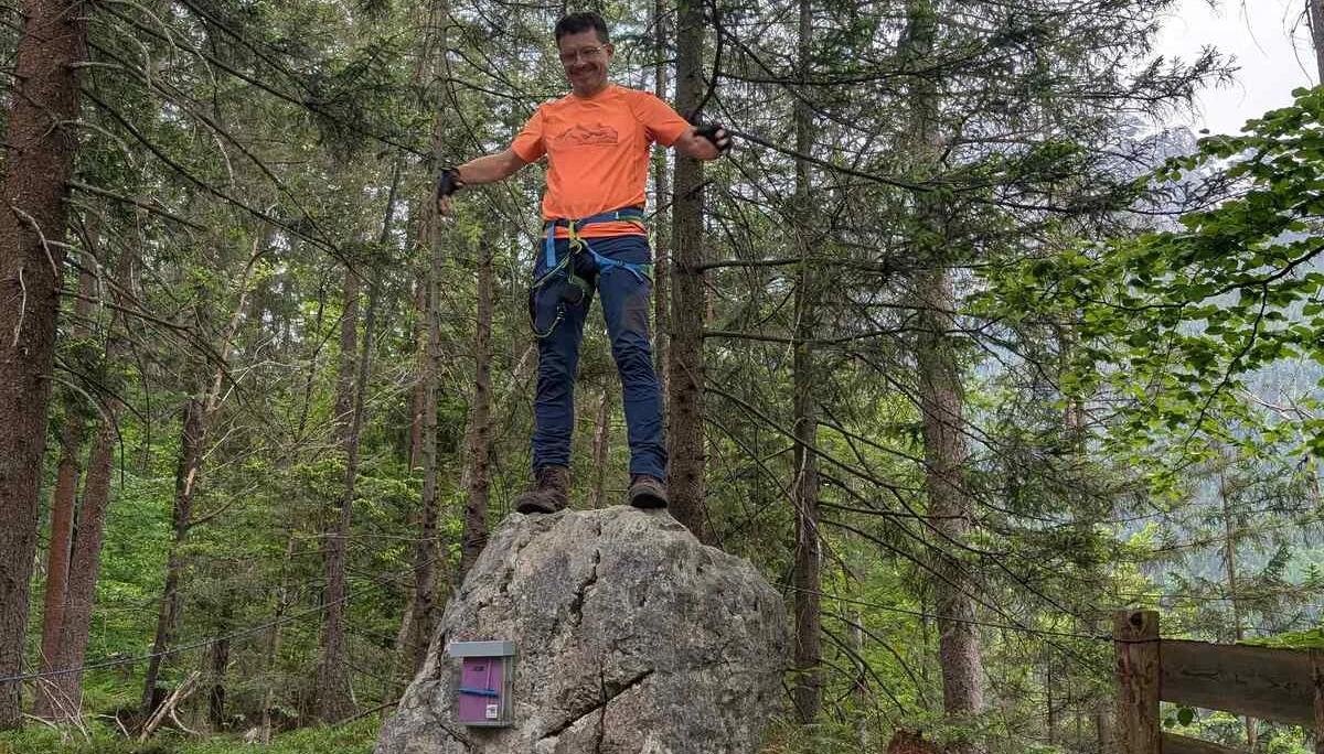 © (Martin Götz) Alwin macht noch einen Höhenmeter mehr