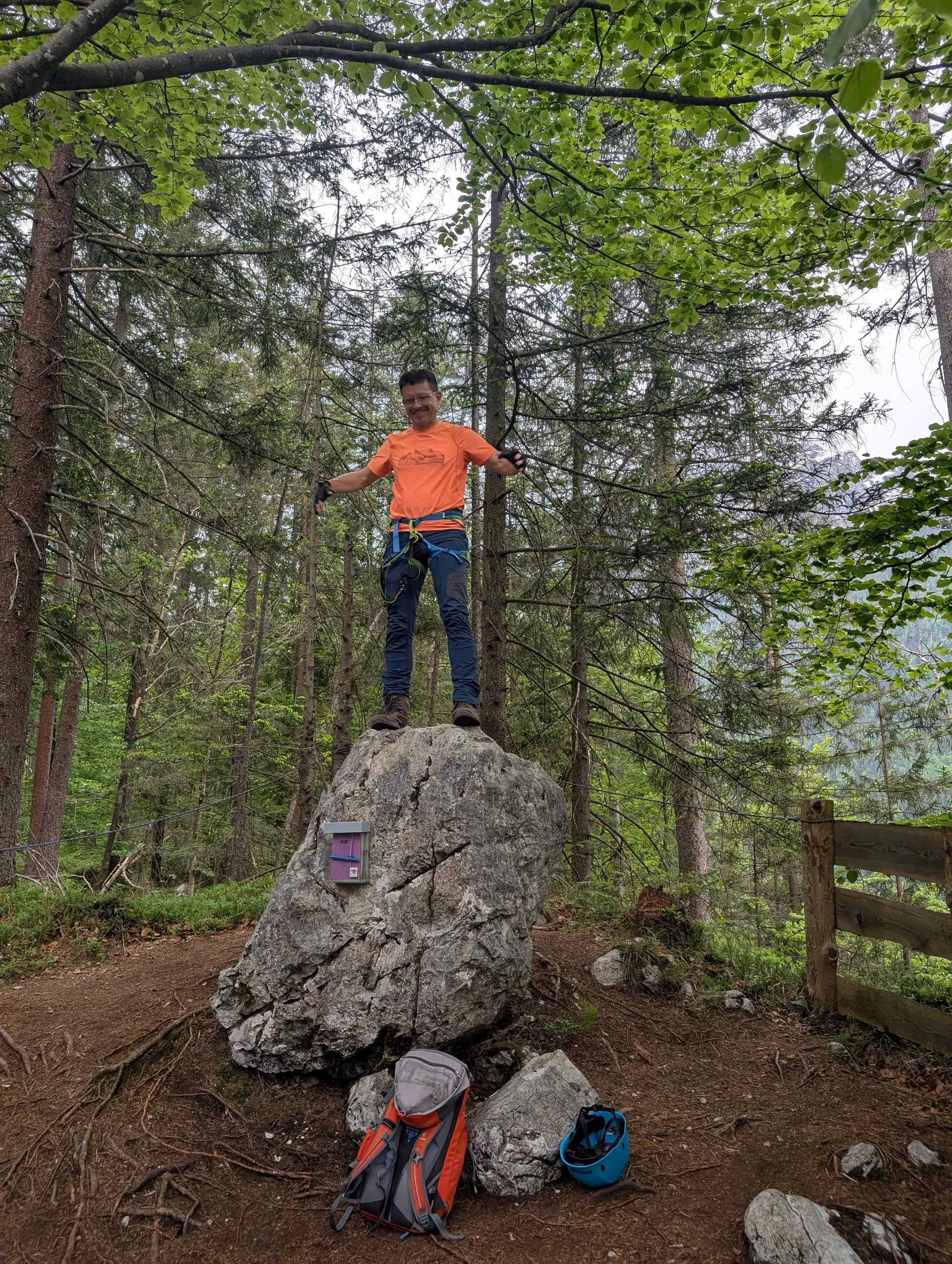 © (Martin Götz) Alwin macht noch einen Höhenmeter mehr
