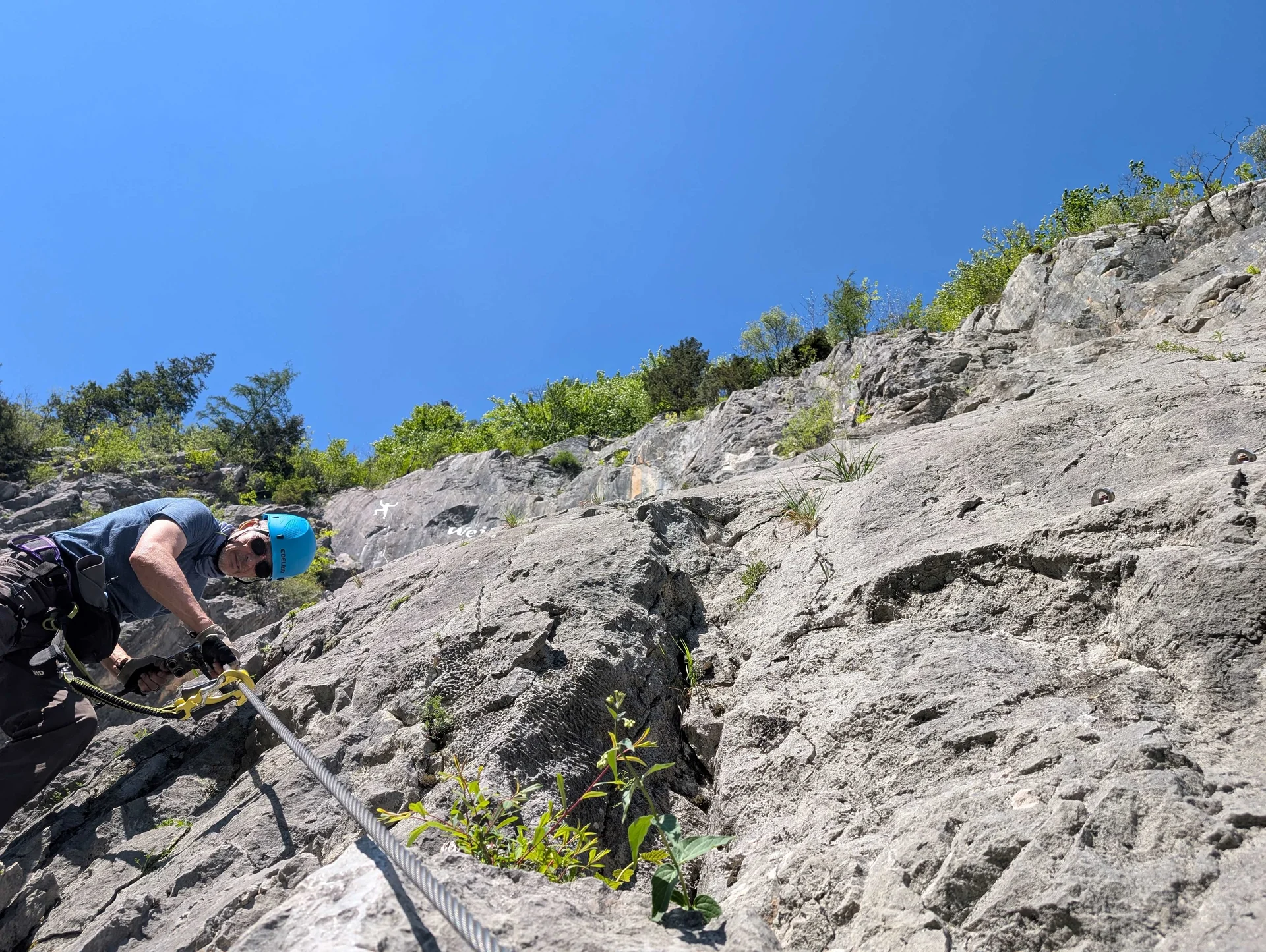 © (Martin Götz) Im Klettersteig Zahme Gams