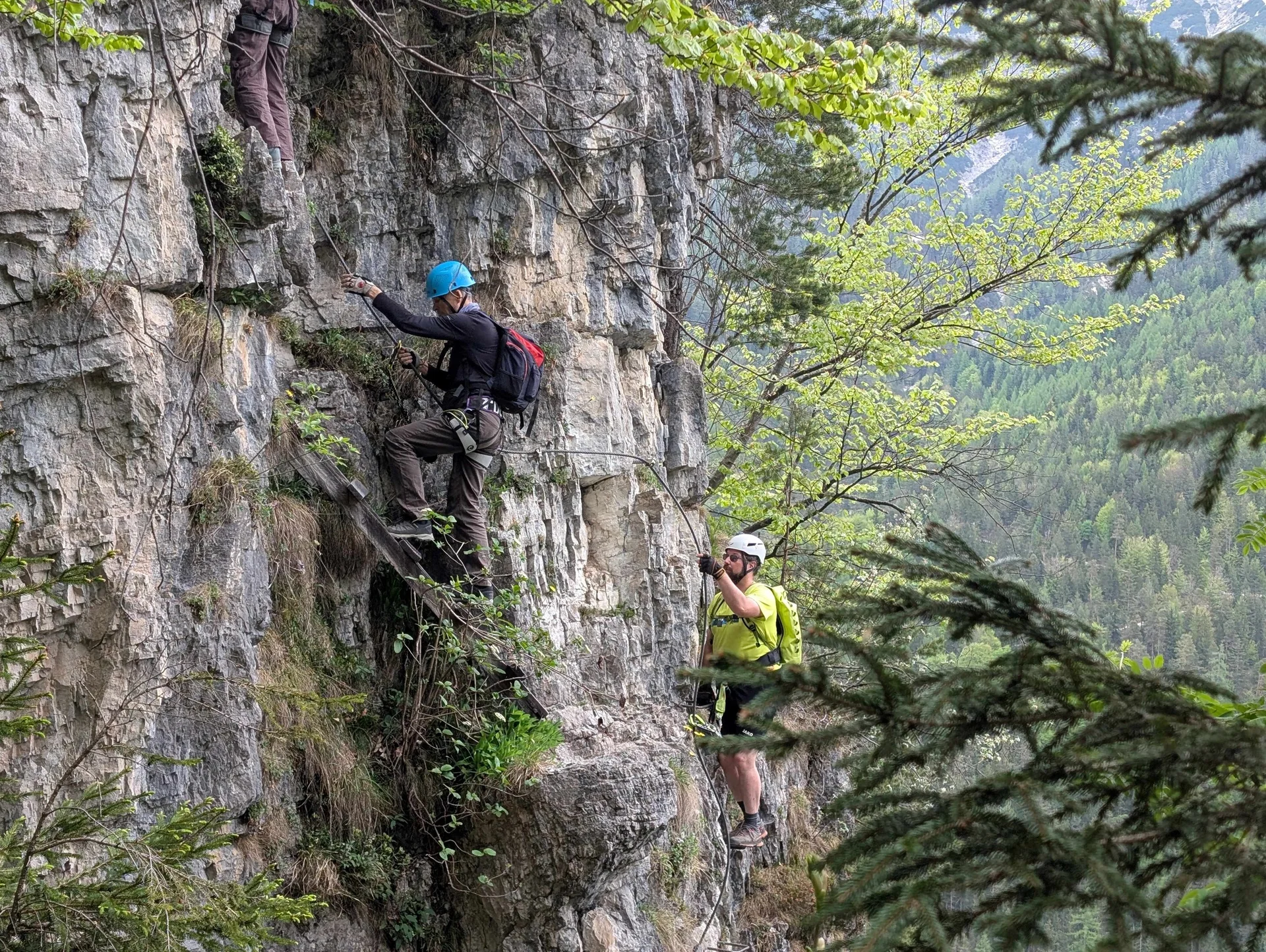 © (Martin Götz) Im Klettersteig Adolari II