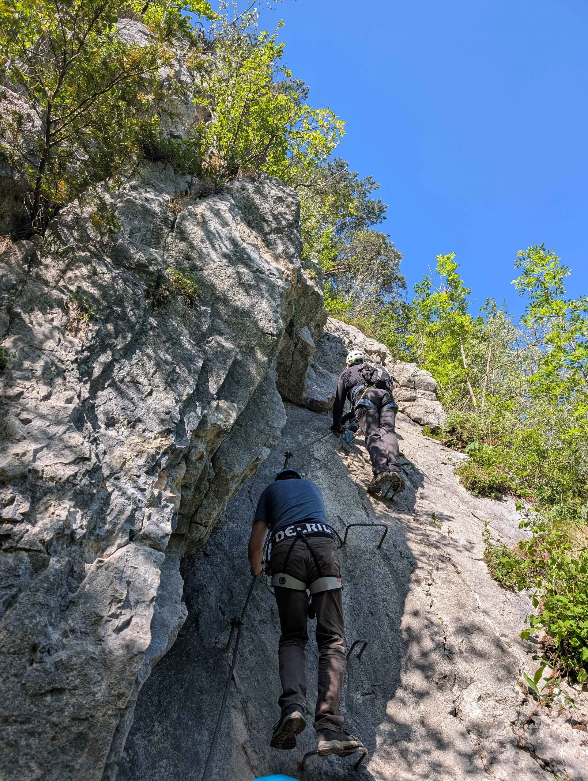 © (Martin Götz) Im Klettersteig Zahme Gams III
