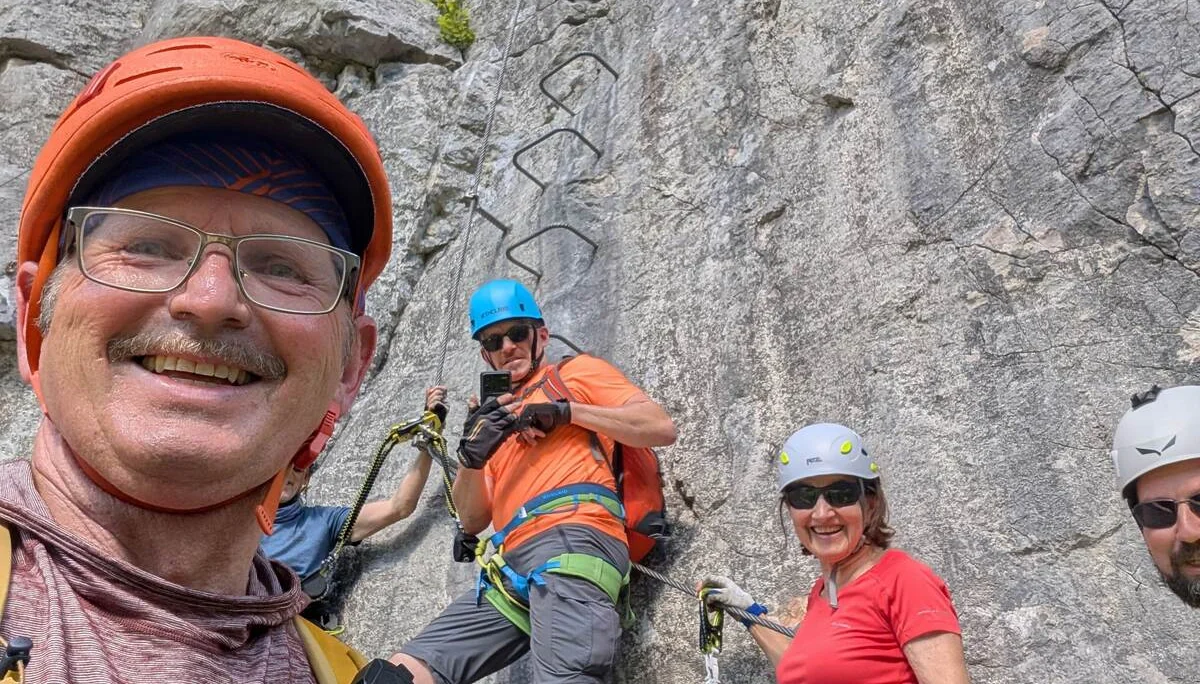 © (Martin Götz) Im Klettersteig Zahme Gams II