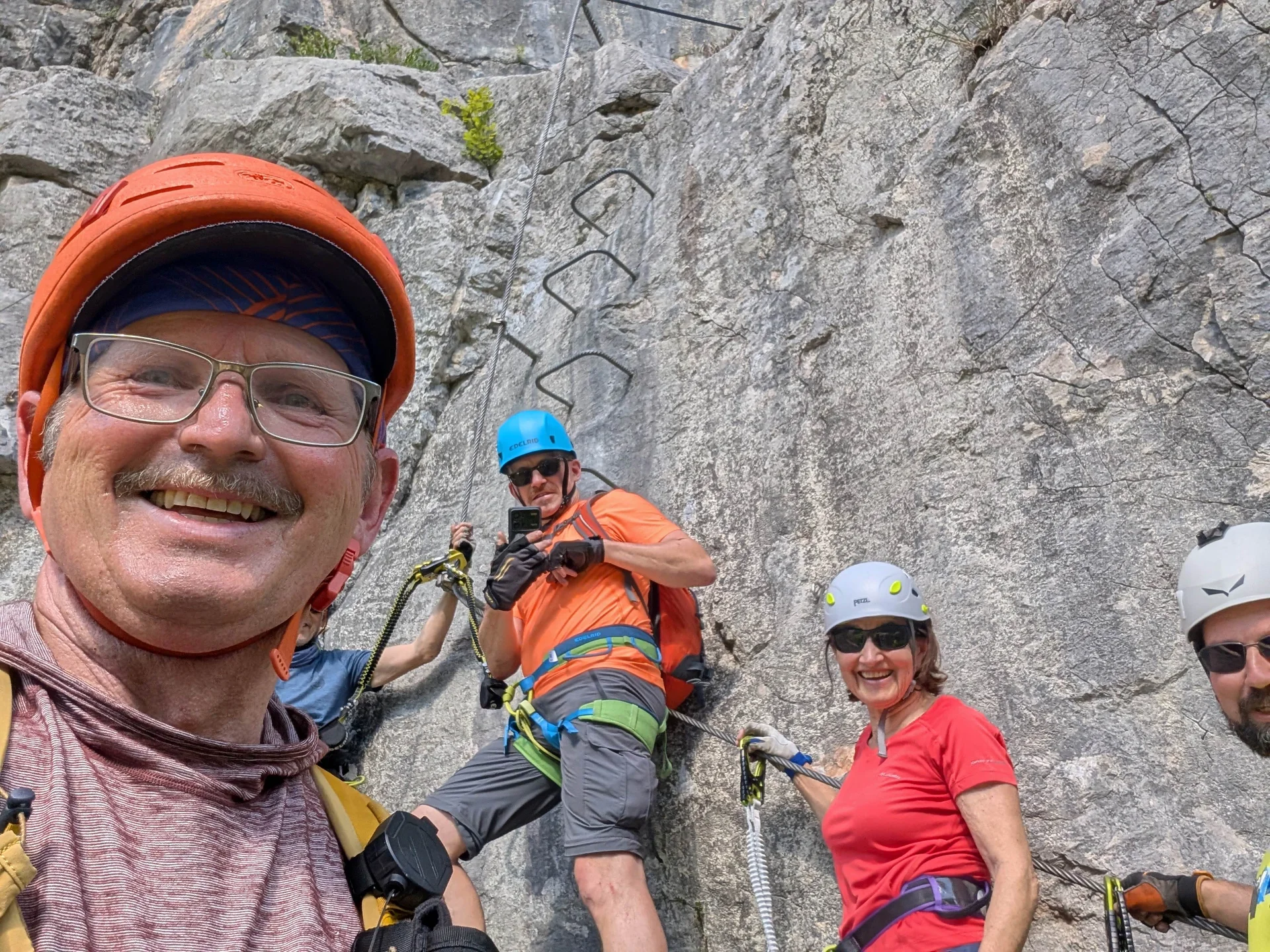 © (Martin Götz) Im Klettersteig Zahme Gams II