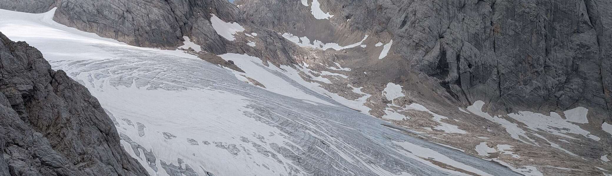 © „Blick auf den Gosaugletscher vom Amon-Klettersteig aus“ -Martin Götz