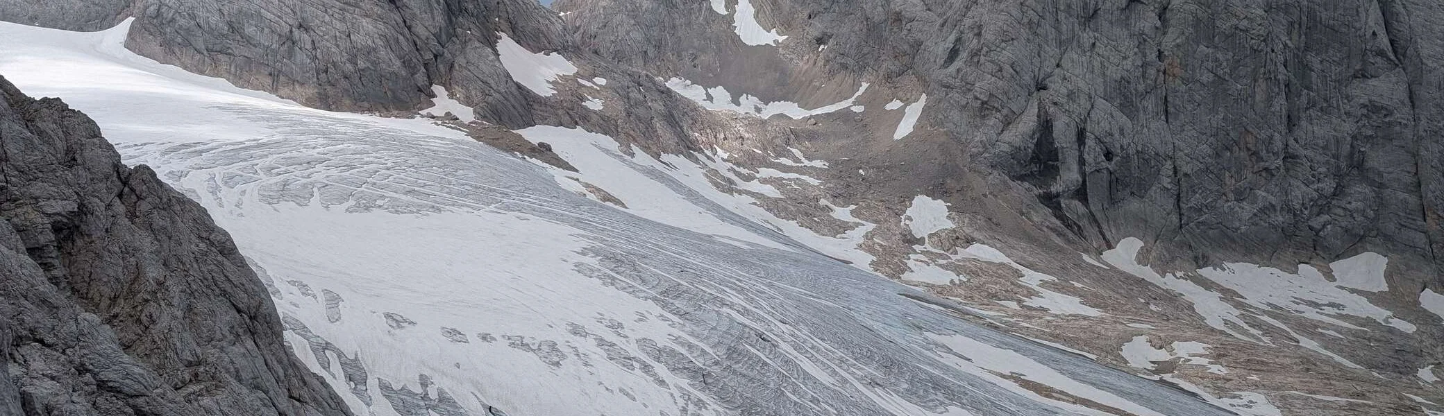 © „Blick auf den Gosaugletscher vom Amon-Klettersteig aus“ -Martin Götz
