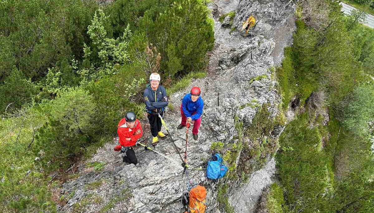 © „Lehrproben im Klettersteiggebiet Sattelberg“ – Tanja Johannes
