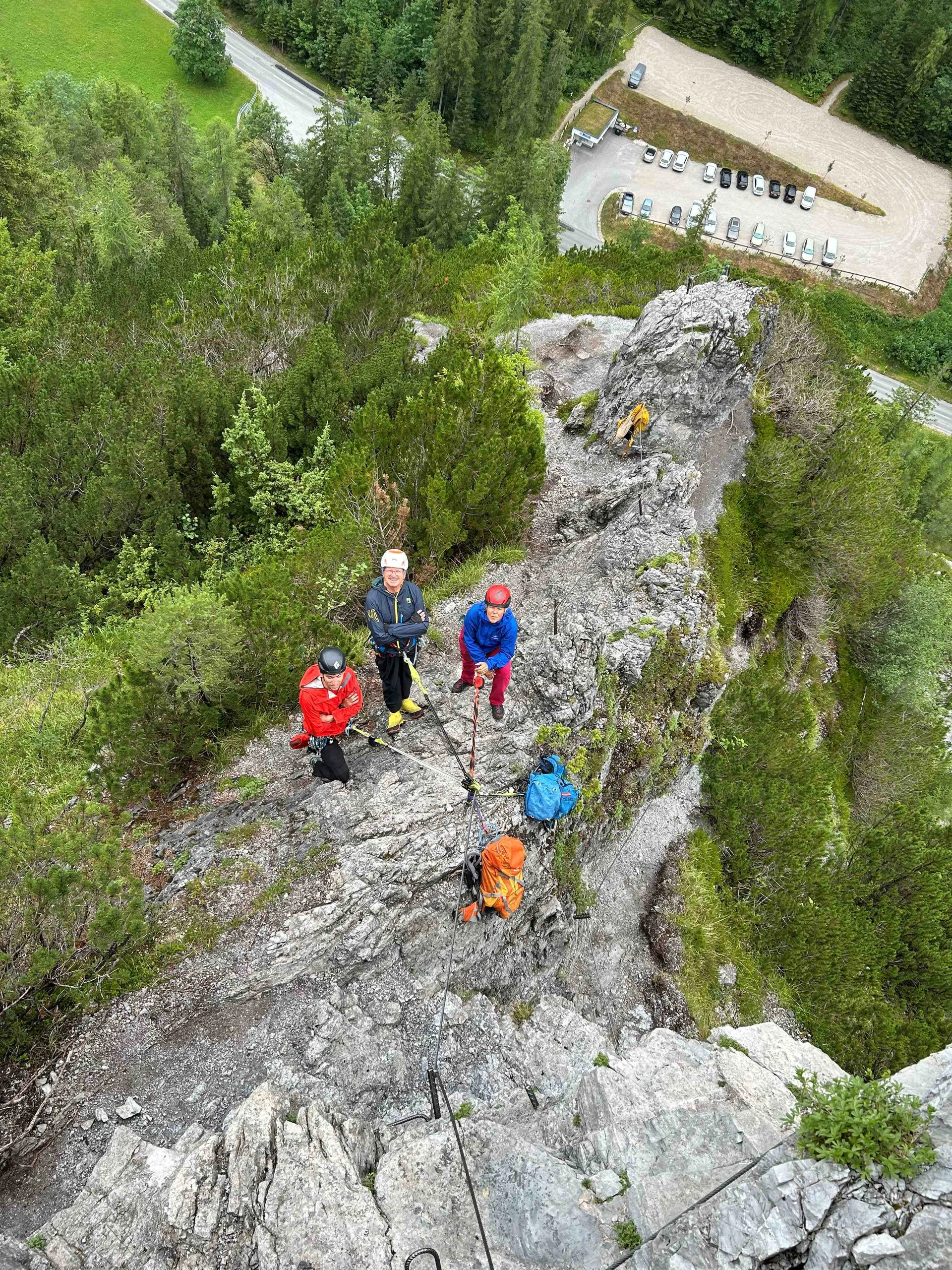 © „Lehrproben im Klettersteiggebiet Sattelberg“ – Tanja Johannes