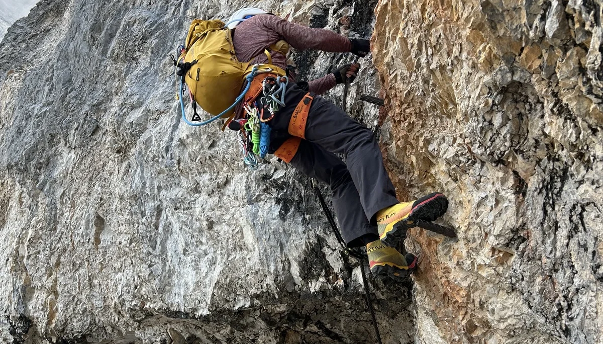 © „Einstieg des Johann Klettersteigs (Schwierigkeit E)“ – Tanja Johannes