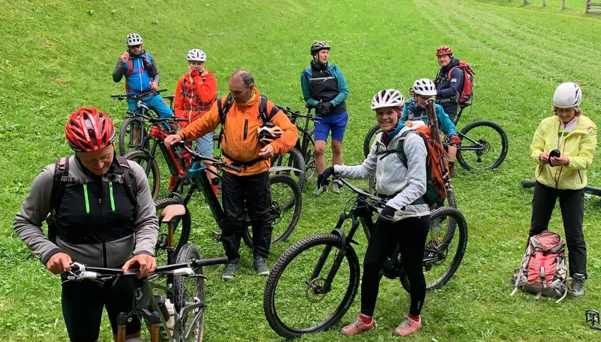 © (DAV Gangkofen) Abfahrt bei der Hütte von Klaus