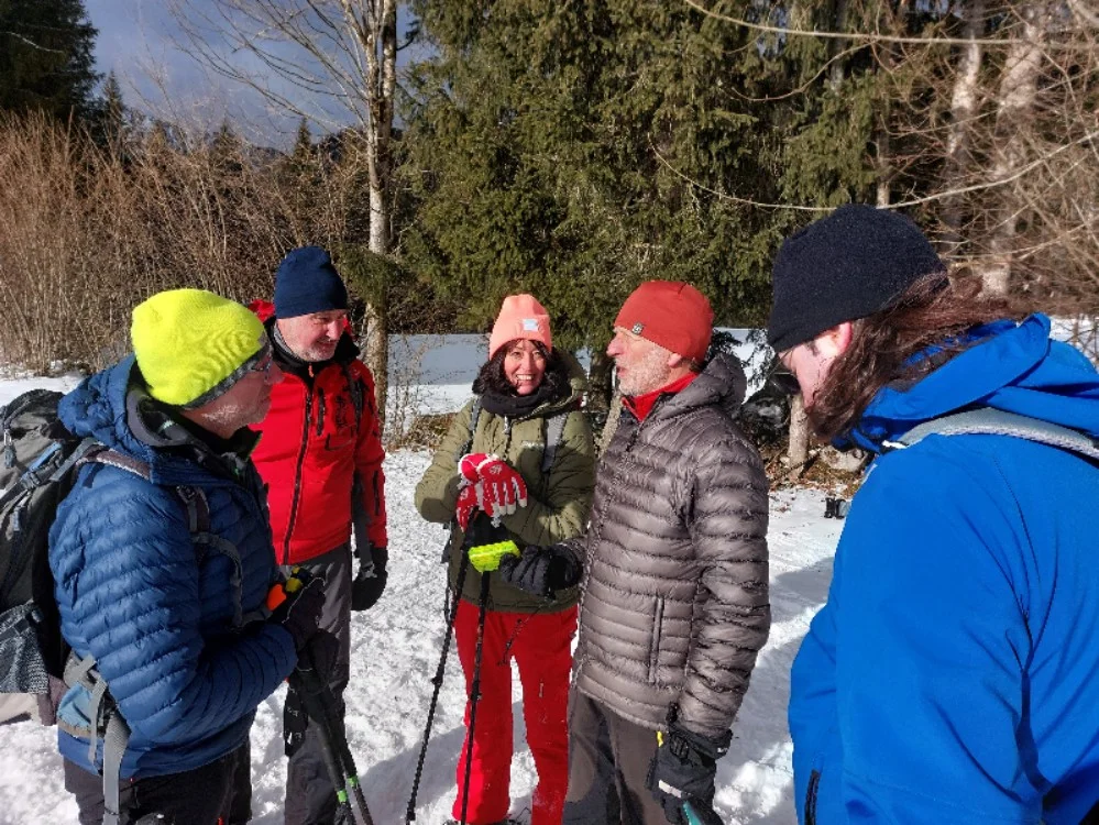 © (DAV Gangkofen) Einweisung im Übungsgelände