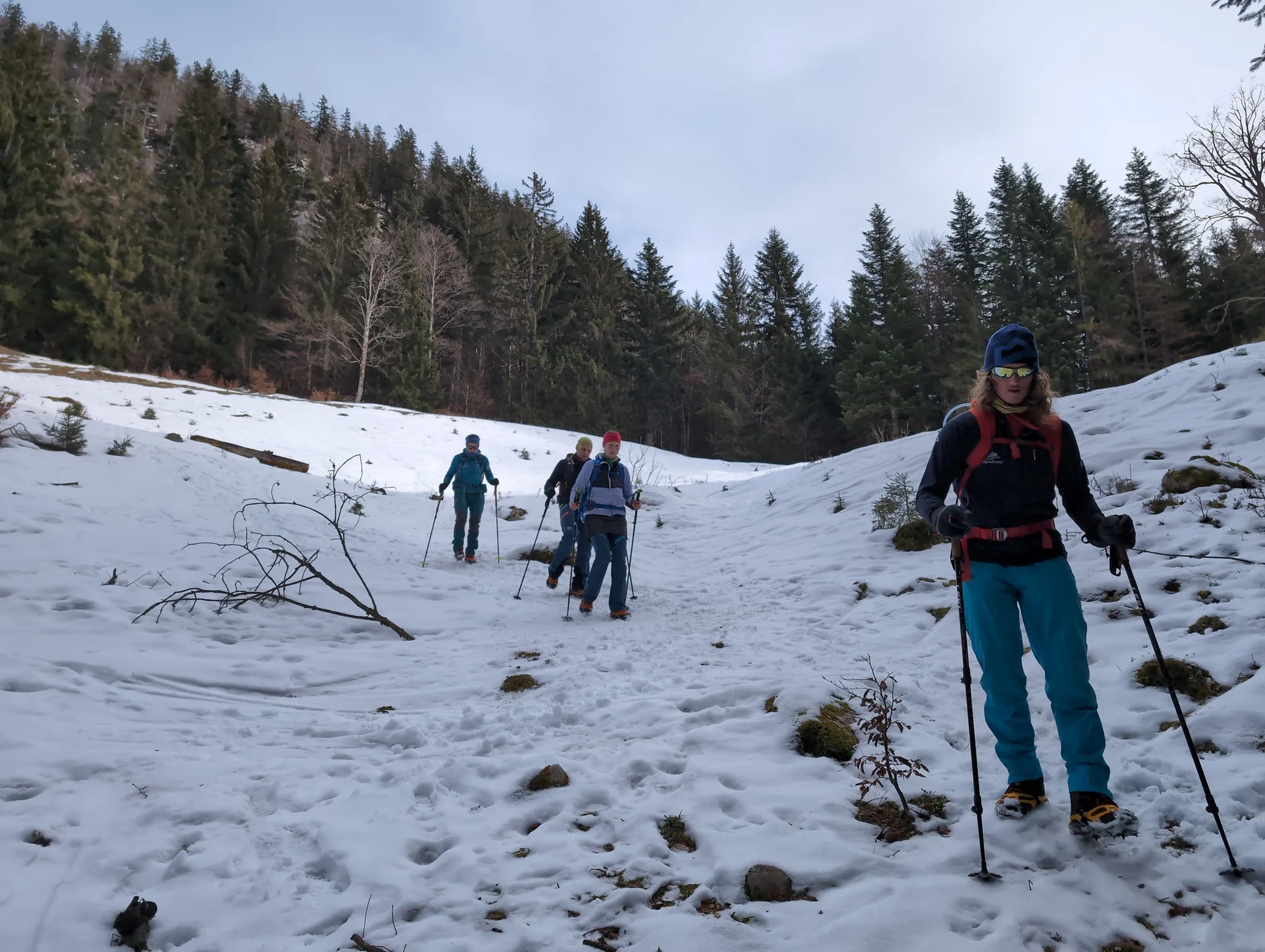© (DAV Gangkofen) Ab hier wieder zu Fuß