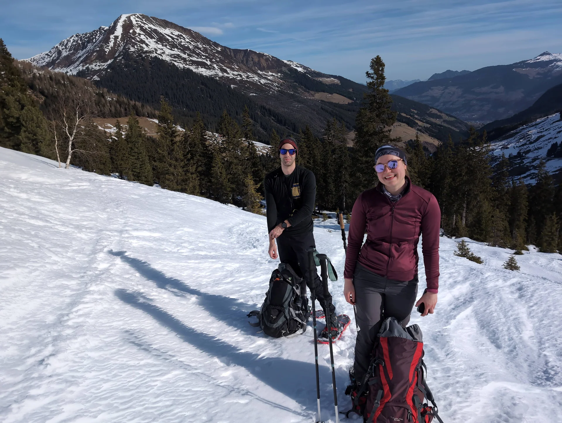 © (Martin Götz) Kurze Pause im Aufstieg