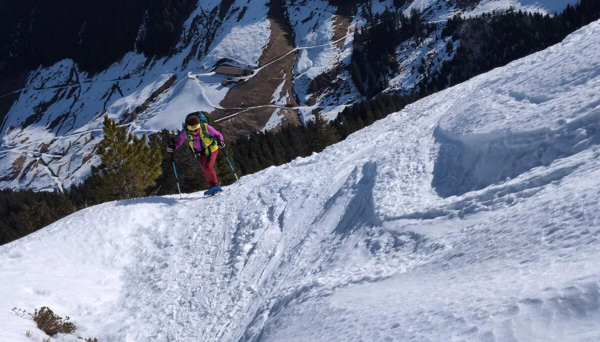 © (Martin Götz) Steile Passage im Aufstieg