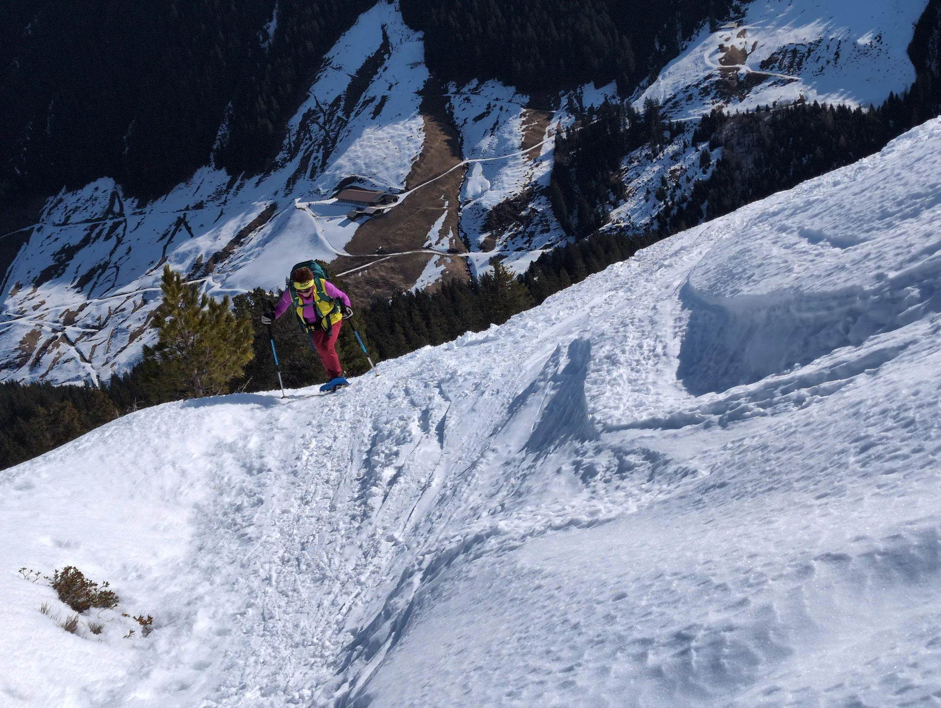© (Martin Götz) Steile Passage im Aufstieg