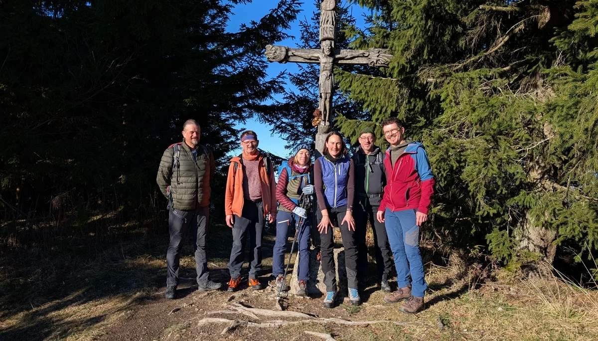 Bergwanderung Teisenberg | © DAV Gangkofen/Martin Götz - Am Gipfel des Teisenberg
