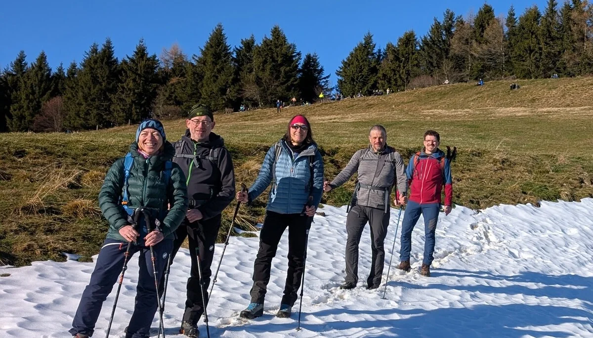 Bergwanderung Teisenberg | © DAV Gangkofen/Martin Götz - Der einzige Schneefleck im Abstieg vom Teisenberg