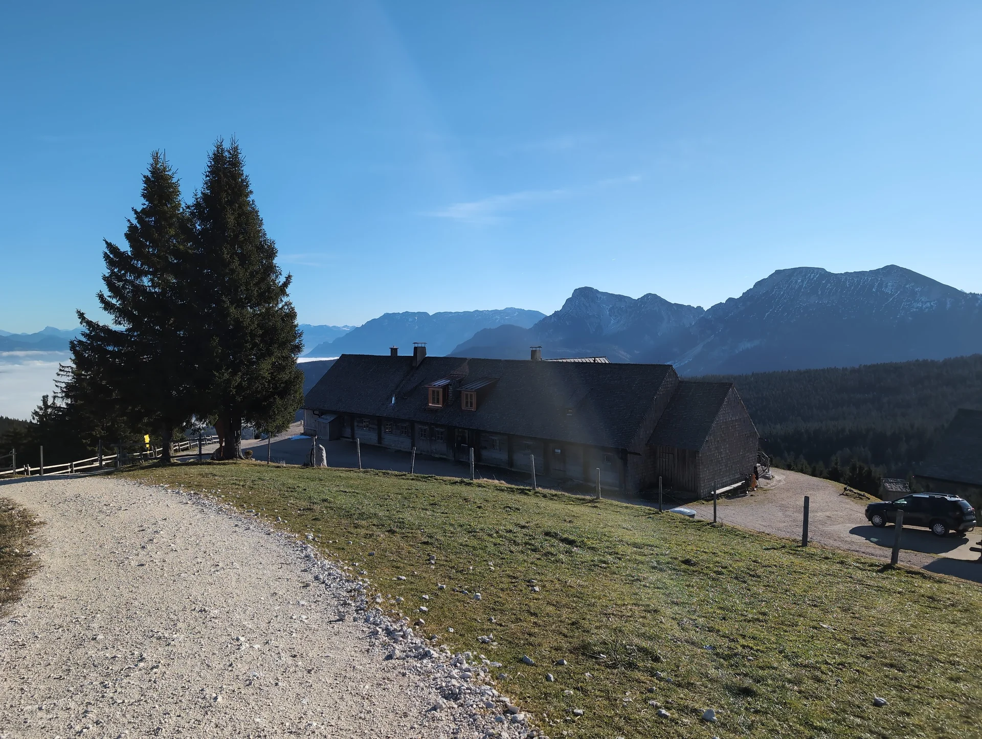 Bergwanderung Teisenberg | © DAV Gangkofen/Martin Götz - Blick auf die Stoißer Alm