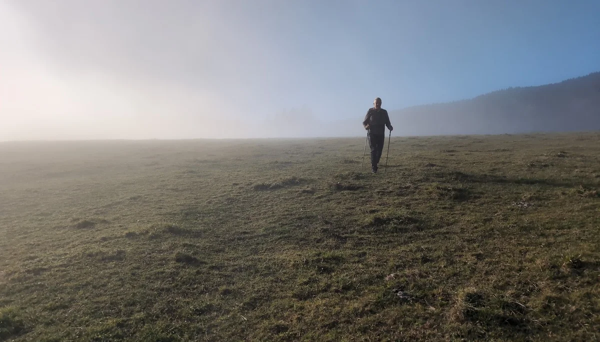 Bergwanderung Teisenberg | © DAV Gangkofen/Martin Götz - 'The Fog' - Der Mann aus dem Nebel