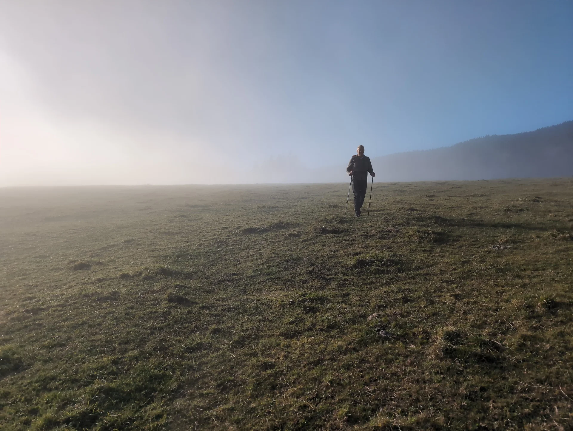 Bergwanderung Teisenberg | © DAV Gangkofen/Martin Götz - 'The Fog' - Der Mann aus dem Nebel