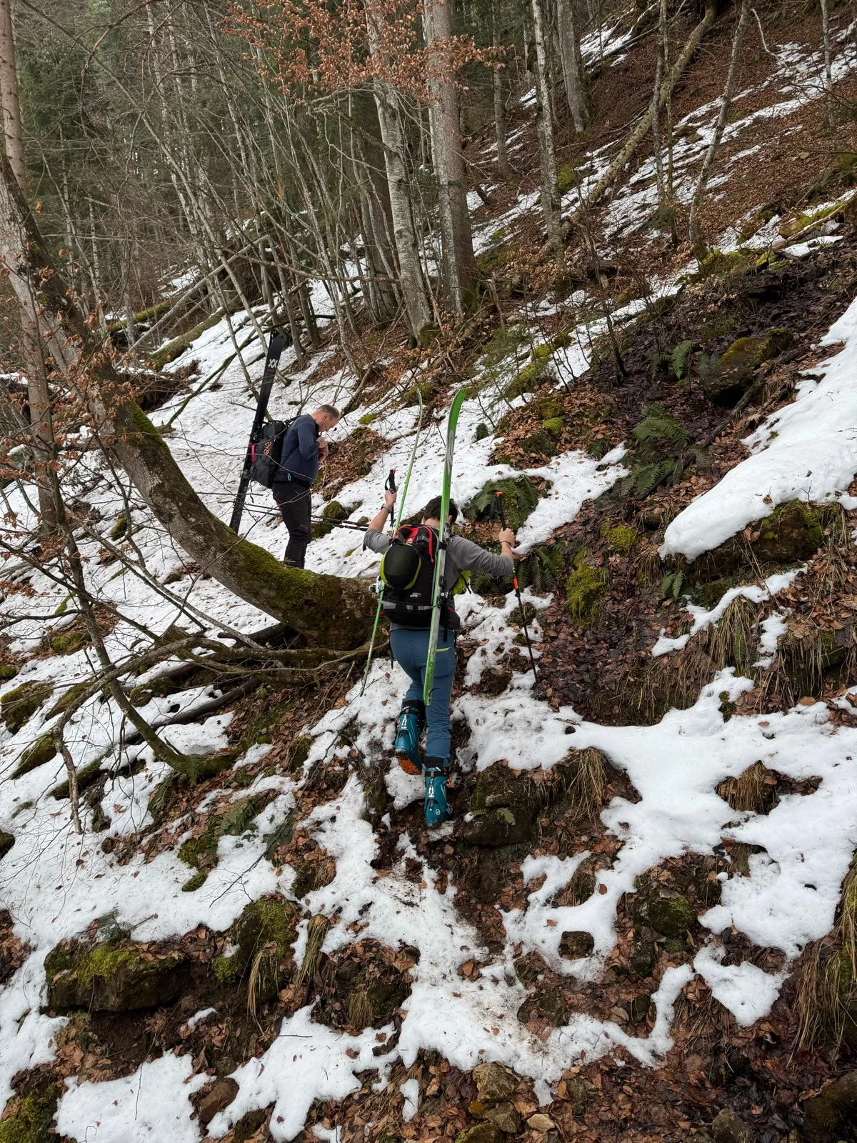 © (DAV-Gangkofen) Beim Aufsstieg kurz nach dem Gasthof Winklmoos