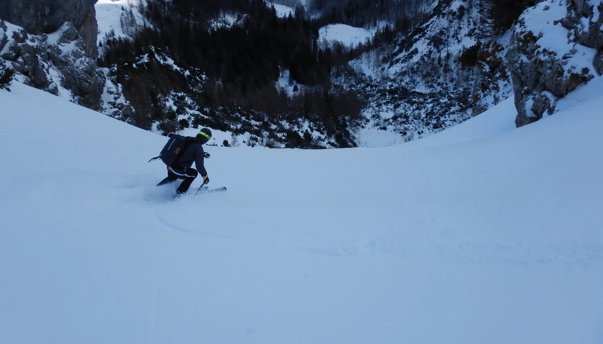 © (DAV-Gangkofen) Abfahrt von 1800 > 1200m