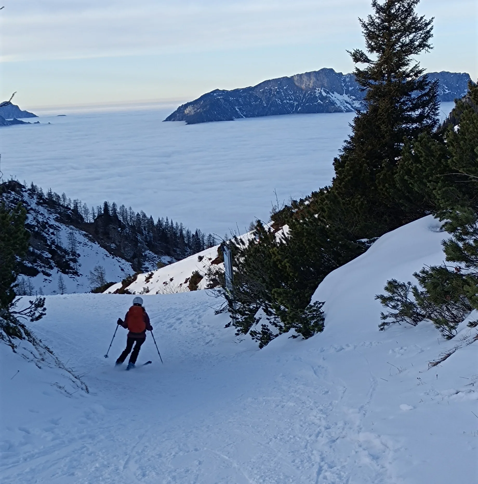 Abfahrt zur Mittelstation der Jennerbahn | © (DAV-Gangkofen) 