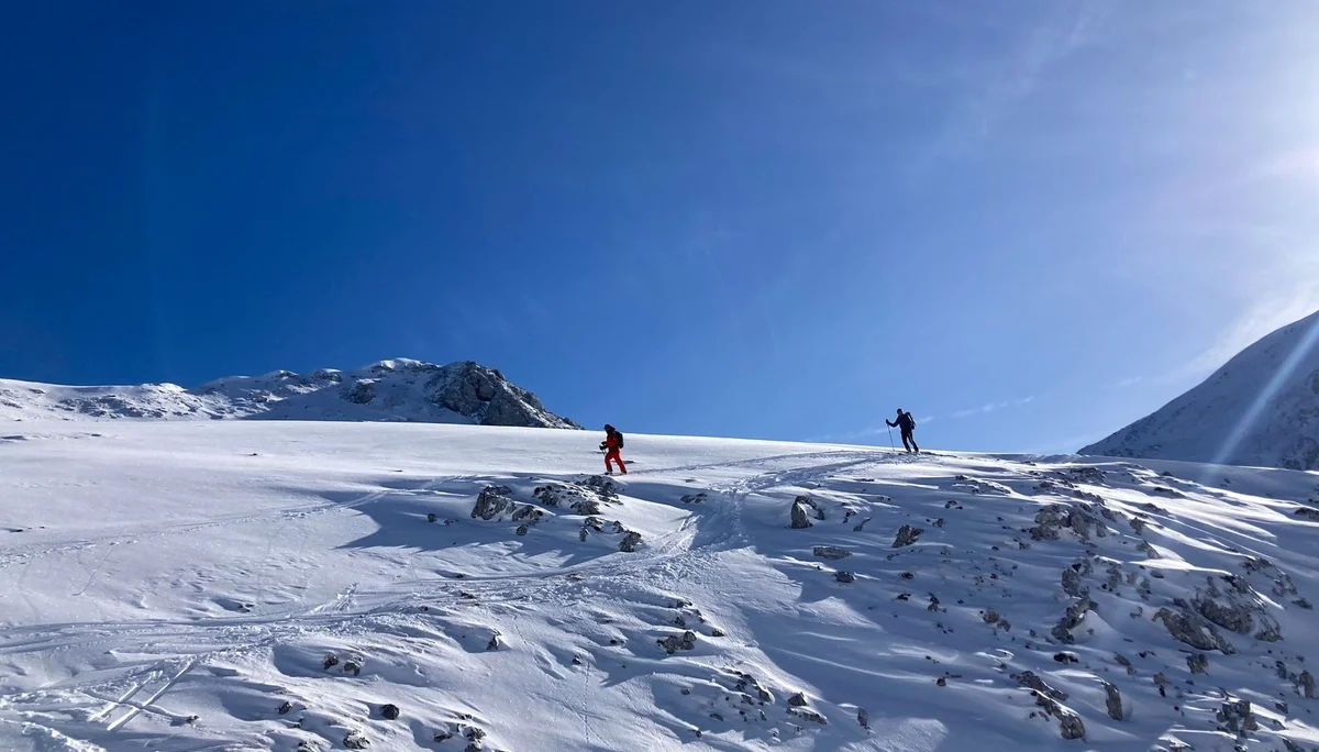 © (DAV-Gangkofen) steinige Abfahrt