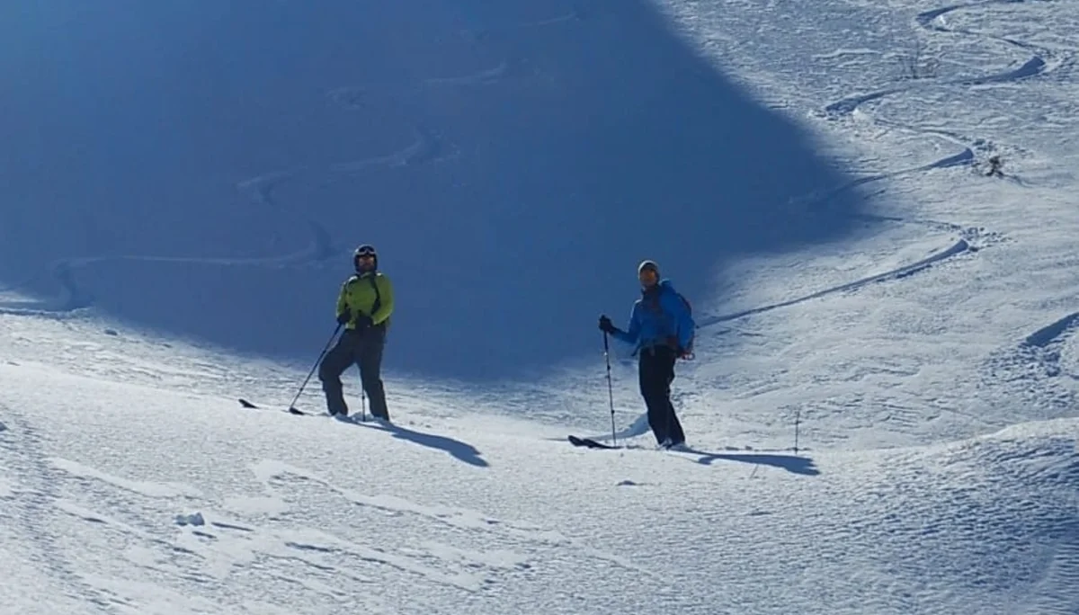 © DAV-Gangkofen - Abfahrtspuren Hiase und Andreas