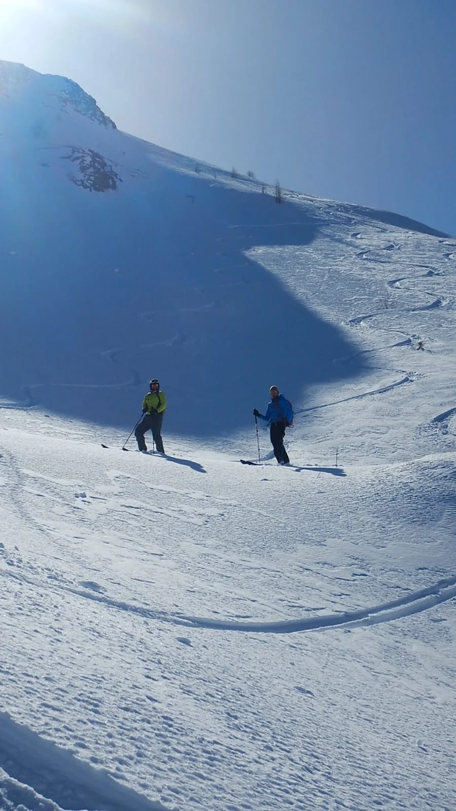 © DAV-Gangkofen - Abfahrtspuren Hiase und Andreas