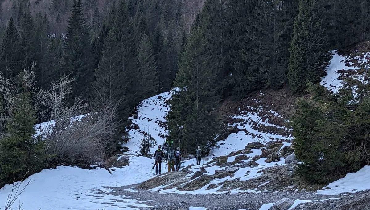 © (DAV Gangkofen) Ziel verworfen und Abstieg zum Parkplatz