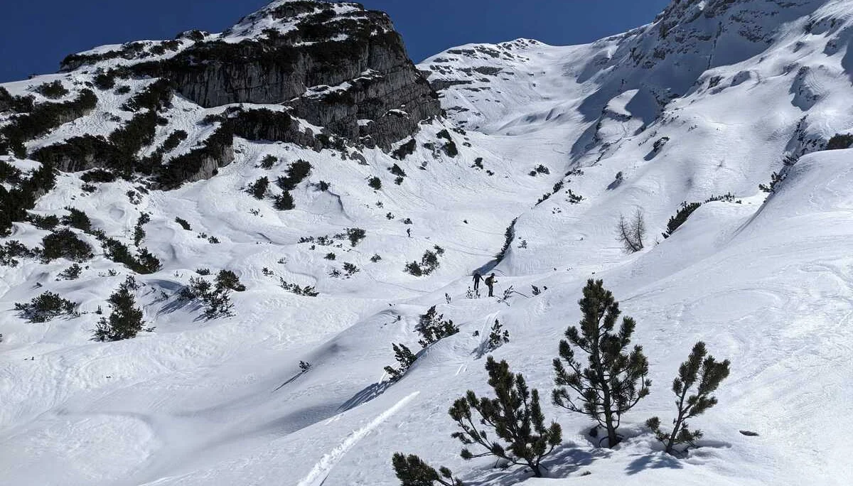 © (DAV Gangkofen) Abfahrt vom Seehorn