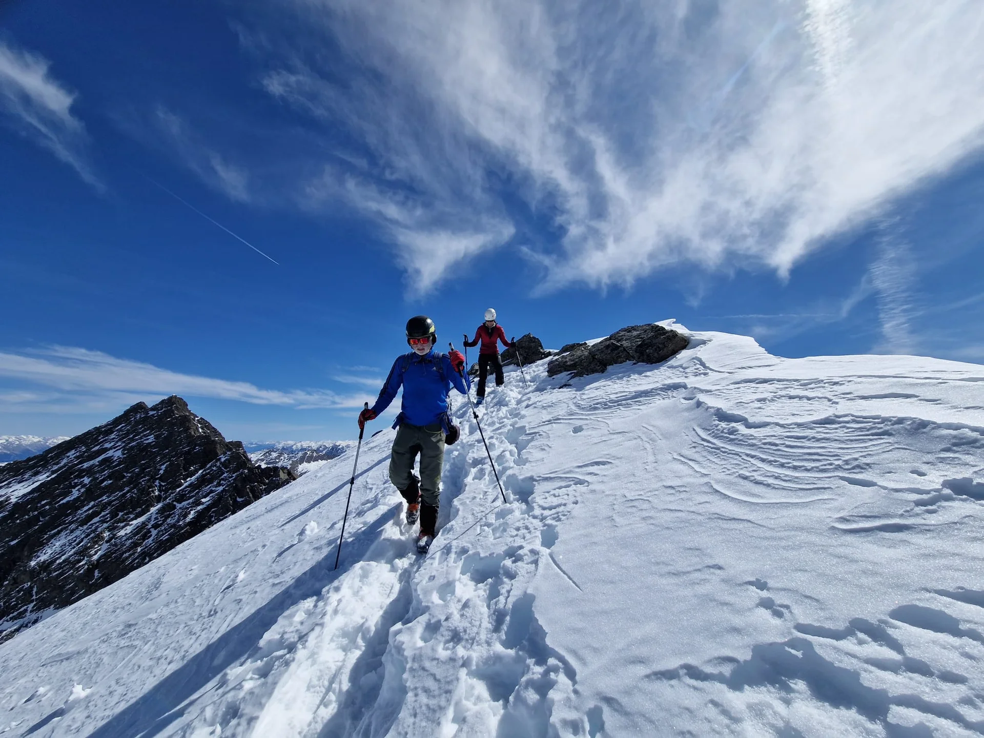 © DAV-Gangkofen - Abstieg vom Gipfel