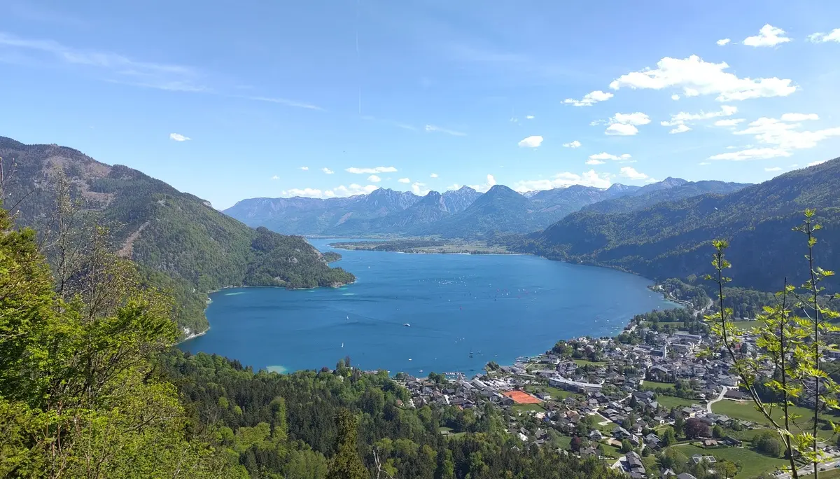 © (DAV Gangkofen) Ausblick auf St. Gilgen und den Wolfgangsee