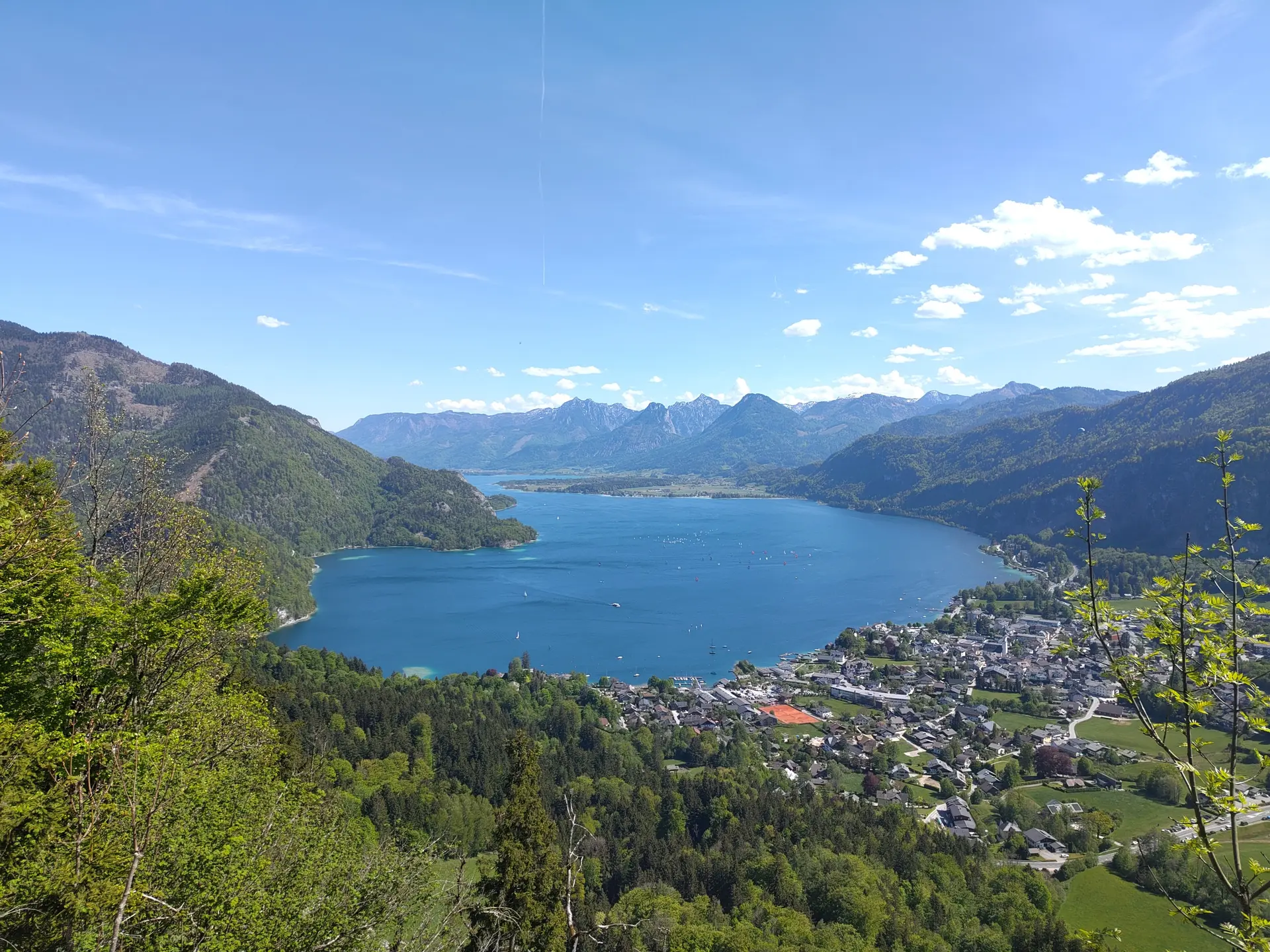 © (DAV Gangkofen) Ausblick auf St. Gilgen und den Wolfgangsee