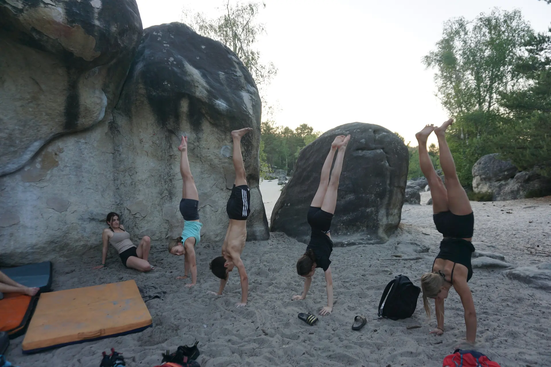 © (DAV Gangkofen) Jugend im Fountainbleau