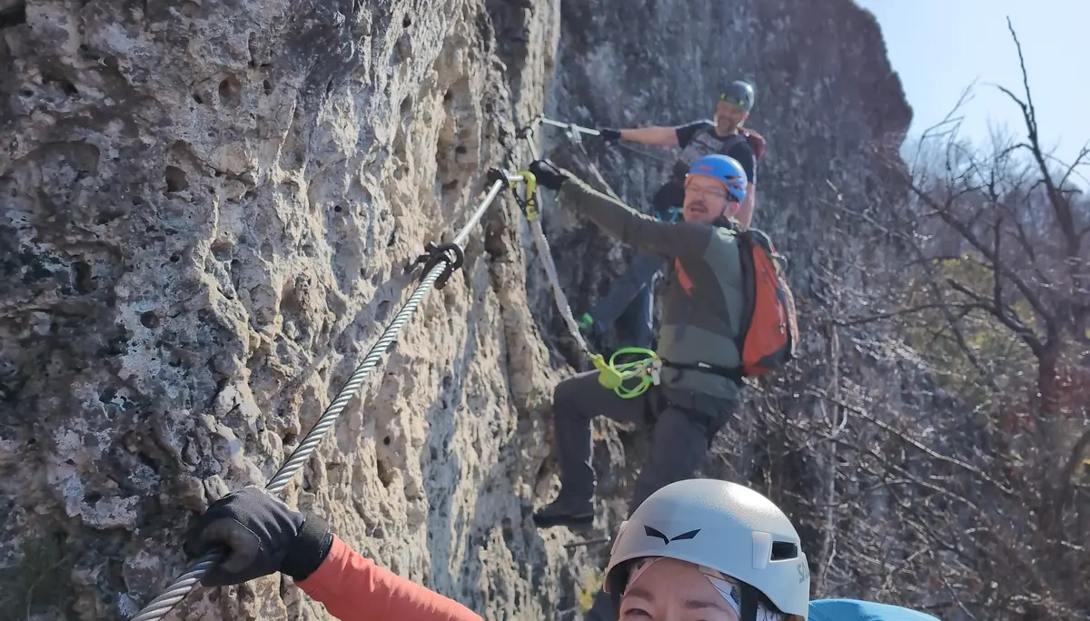 KS Höhenglücksteig | © DAV Gangkofen/Martin Götz_KS Höhenglücksteig_Im ersten Abschnitt