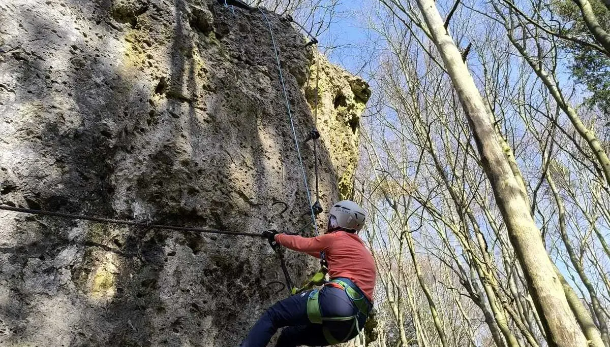 KS Höhenglücksteig | © DAV Gangkofen/Alwin Galler_KS Höhenglücksteig_Knackiger Herzog