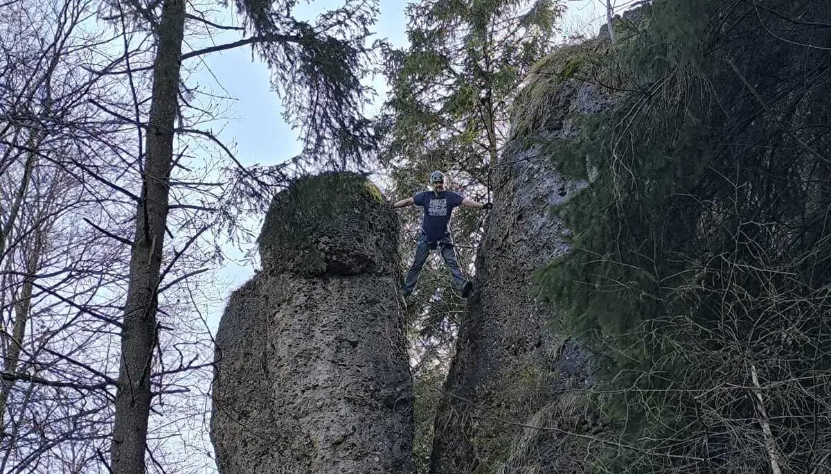 KS Höhenglücksteig | © DAV Gangkofen/Alwin Galler_KS Höhenglücksteig_Im dritten Abschnitt