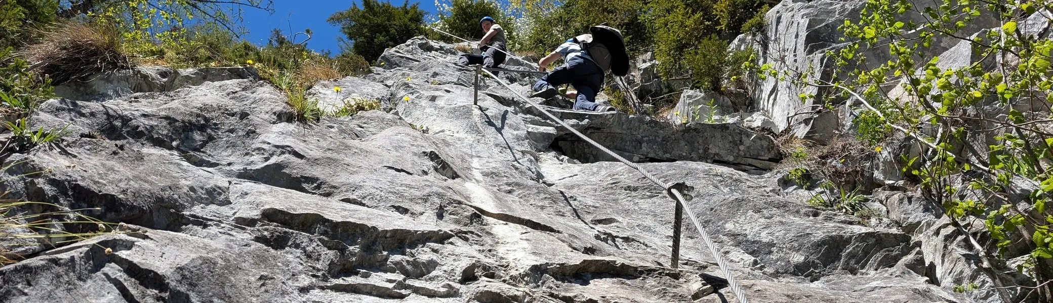 KS Astegg_Klettersteig mit wenigen künstlichen Tritten | © DAV Gangkofen/Martin Götz_KS Mayrhofen_KS Astegg_Klettersteig mit wenigen künstlichen Tritten