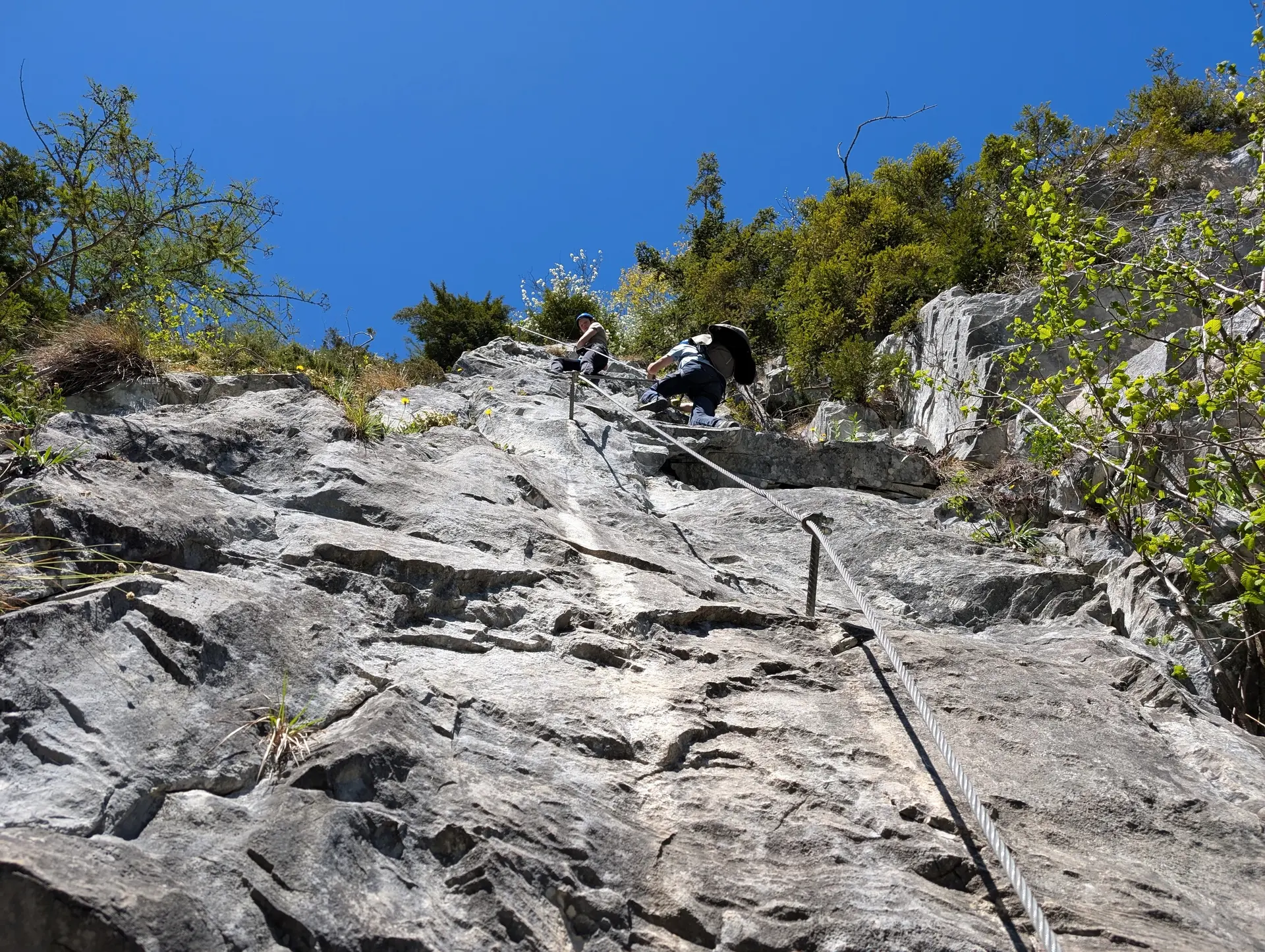 KS Astegg_Klettersteig mit wenigen künstlichen Tritten | © DAV Gangkofen/Martin Götz_KS Mayrhofen_KS Astegg_Klettersteig mit wenigen künstlichen Tritten