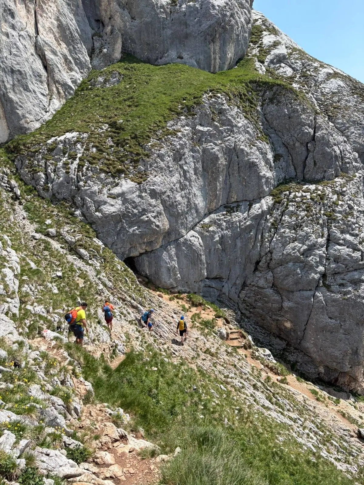 KS 5 Gipfel Rofan Achensee | © DAV Gangkofen/Melanie Loher_KS 5 Gipfel_5_Hochiss_Abstieg auf dem Normalweg