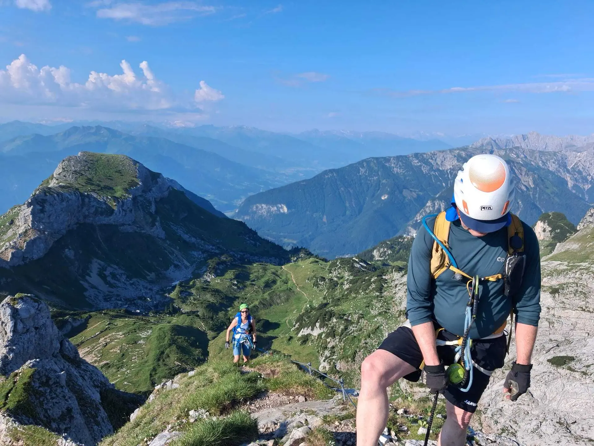 KS 5 Gipfel Rofan Achensee | © DAV Gangkofen/Alfred Gangkofner_KS 5 Gipfel_2_Rosskopf_Übergang am Grat