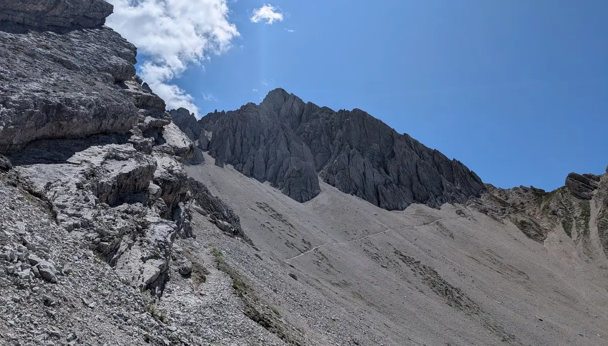 KS Karwendel | © DAV Gangkofen/Martin Götz_KS Karwendel_1.Tag_KS Haymon_Reither Spitze_Zustieg