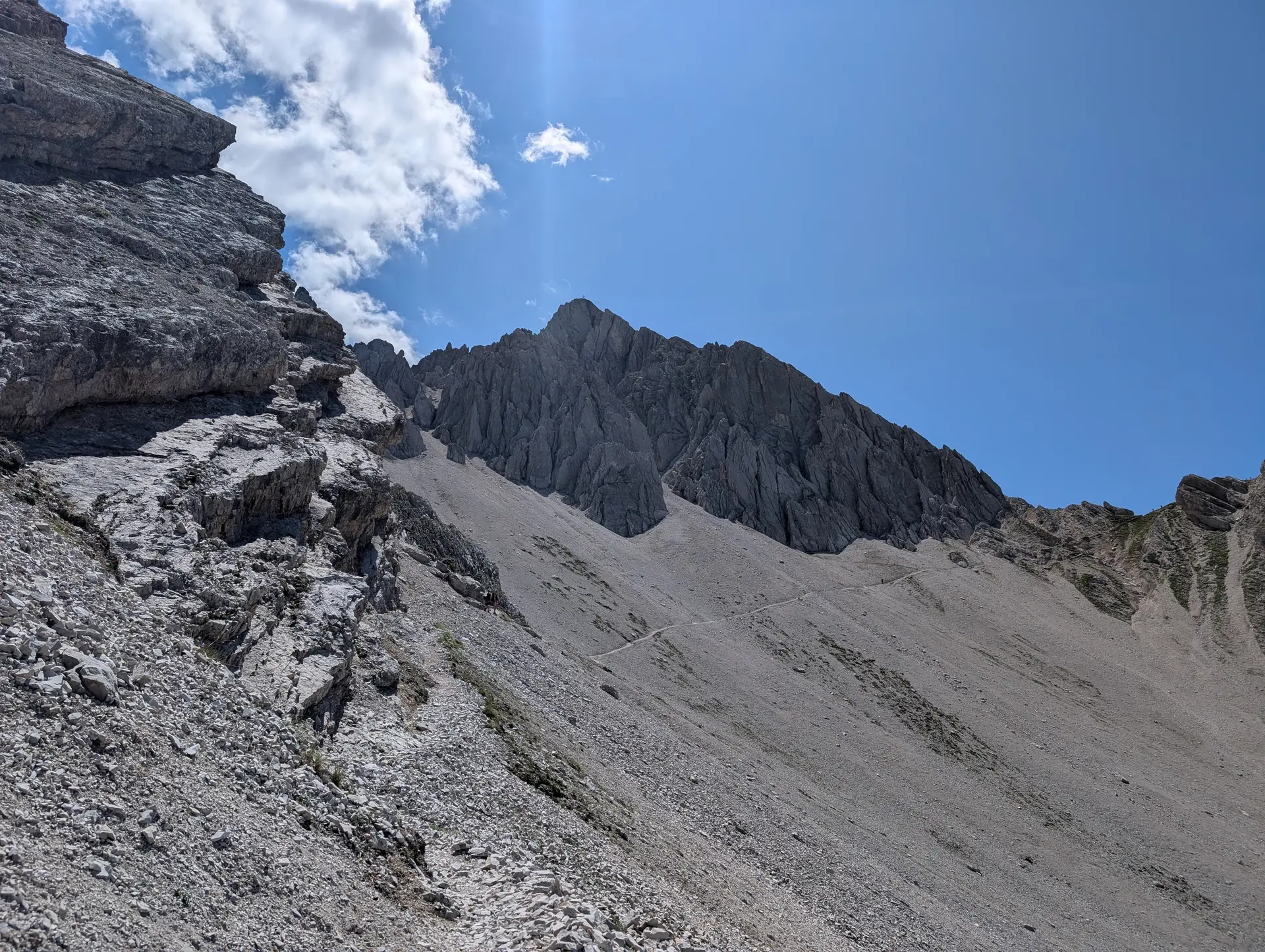 KS Karwendel | © DAV Gangkofen/Martin Götz_KS Karwendel_1.Tag_KS Haymon_Reither Spitze_Zustieg