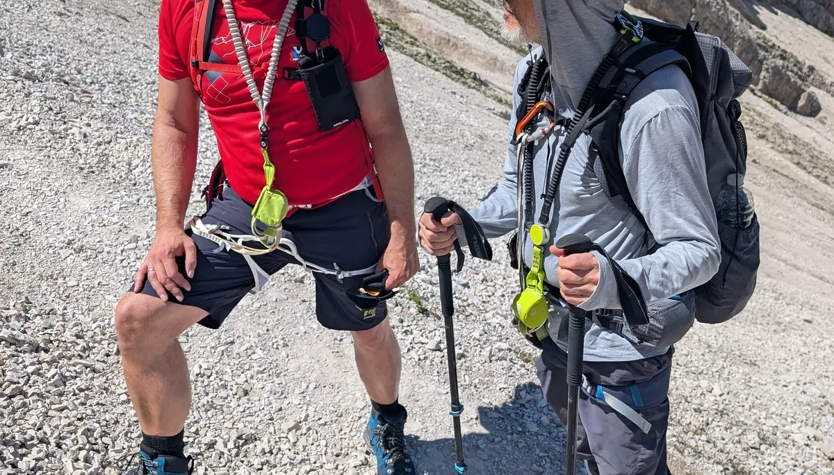KS Karwendel | © DAV Gangkofen/Martin Götz_KS Karwendel_1.Tag_KS Haymon_Reither Spitze_Zweiergruppe auf den Normalweg
