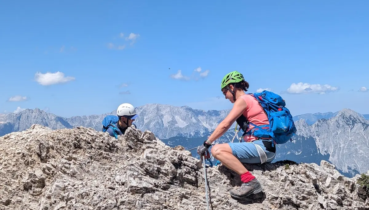 KS Karwendel | © DAV Gangkofen/Martin Götz_KS Karwendel_1.Tag_KS Haymon_Reither Spitze_Überstieg