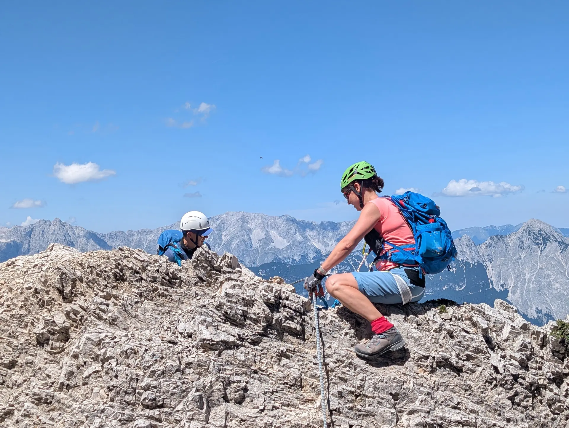 KS Karwendel | © DAV Gangkofen/Martin Götz_KS Karwendel_1.Tag_KS Haymon_Reither Spitze_Überstieg