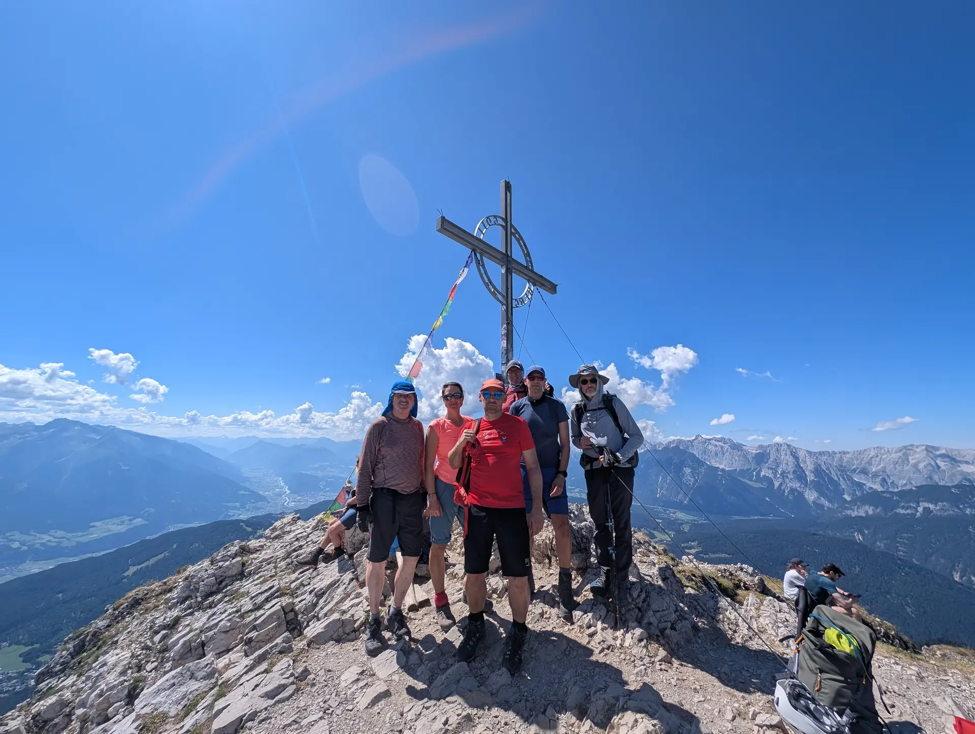 KS Karwendel | © DAV Gangkofen/Martin Götz_KS Karwendel_1.Tag_KS Haymon_Gipfel der Reither Spitze_Gruppenfoto
