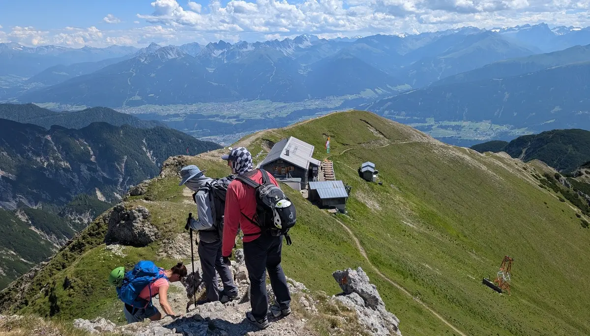 KS Karwendel | © DAV Gangkofen/Martin Götz_KS Karwendel_1.Tag_KS Haymon_Reither Spitze_Abstieg zur Nördlinger Hütte