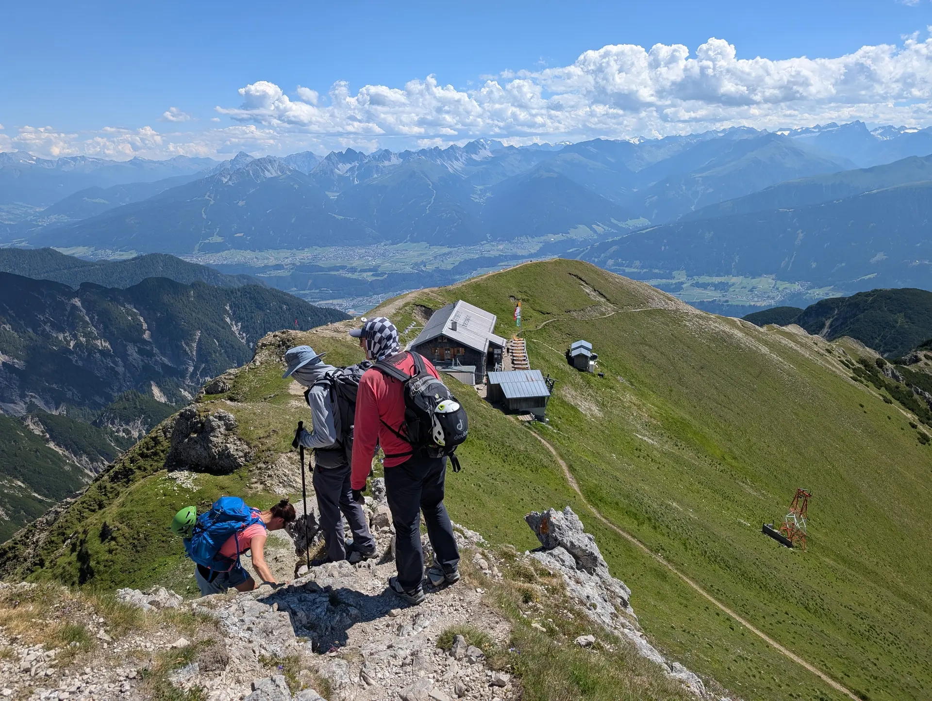 KS Karwendel | © DAV Gangkofen/Martin Götz_KS Karwendel_1.Tag_KS Haymon_Reither Spitze_Abstieg zur Nördlinger Hütte